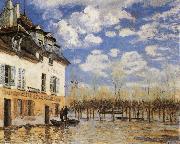 Alfred Sisley The Bark during the Flood oil painting on canvas